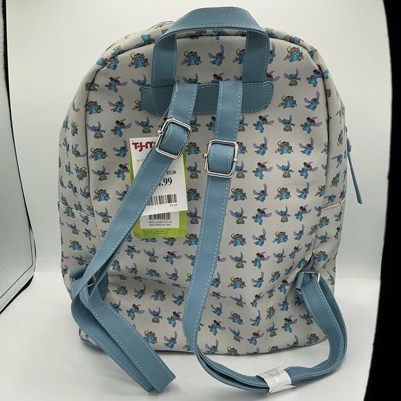 Disney Lilo and Stitch Pattern Mini Backpack, Blue NWT - Picture 2 of 7